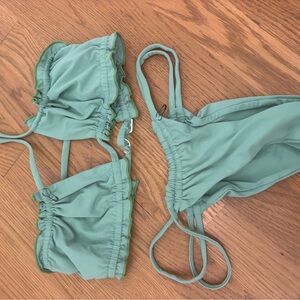 Stone fox swim brand new xs Mint Green Bikini Set